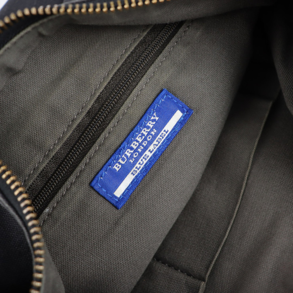 BURBERRY BLUE LABEL Burberry blue label shoulder bag canvas leather black sem... - Picture 10 of 10